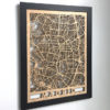 mapa de madera madrid